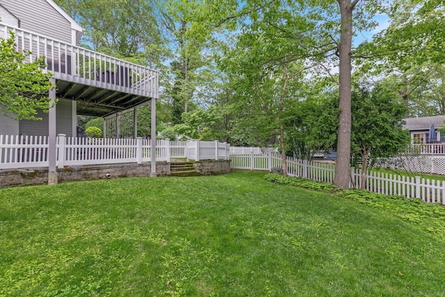14 The Mews, Westport, CT 06880 - view of yard with a wooden deck