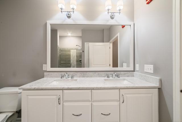 802 Center Meadow Ln Unit 802, Danbury, CT 06810 - full bathroom with double vanity, toilet, and a tile shower
