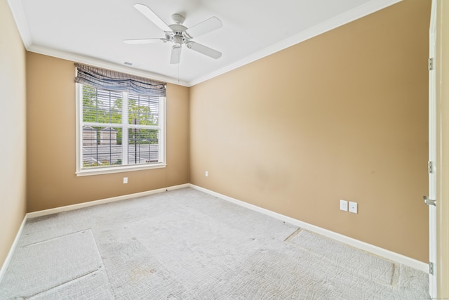 802 Center Meadow Ln Unit 802, Danbury, CT 06810 - carpeted empty room with crown molding, baseboards, and a ceiling fan