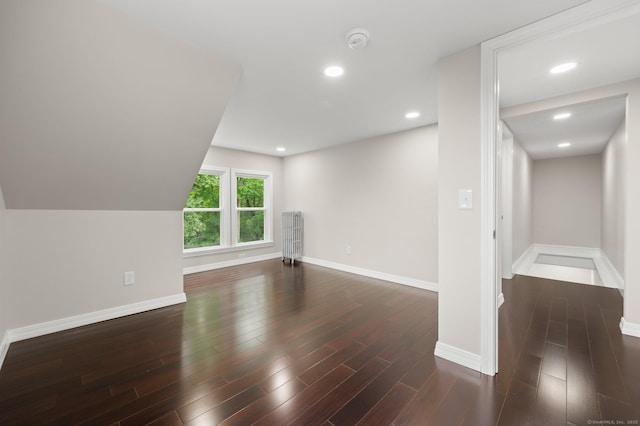 56 Uncas Ave, New London, CT 06320 - bonus room with dark wood-type flooring, baseboards, and recessed lighting