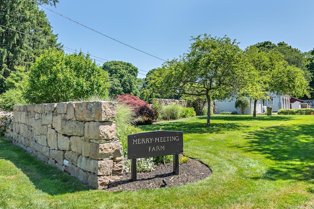 264 Taugwonk Rd, Stonington, CT 06378 - community sign with a yard