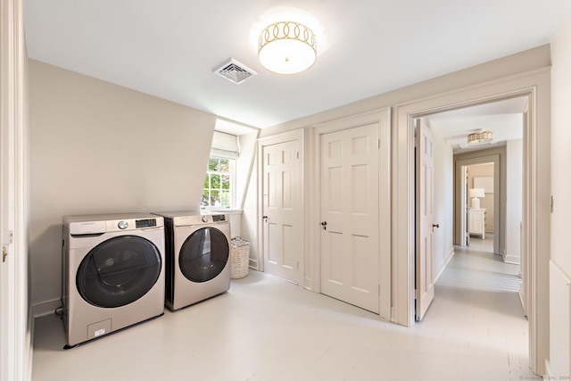 264 Taugwonk Rd, Stonington, CT 06378 - laundry room featuring separate washer and dryer