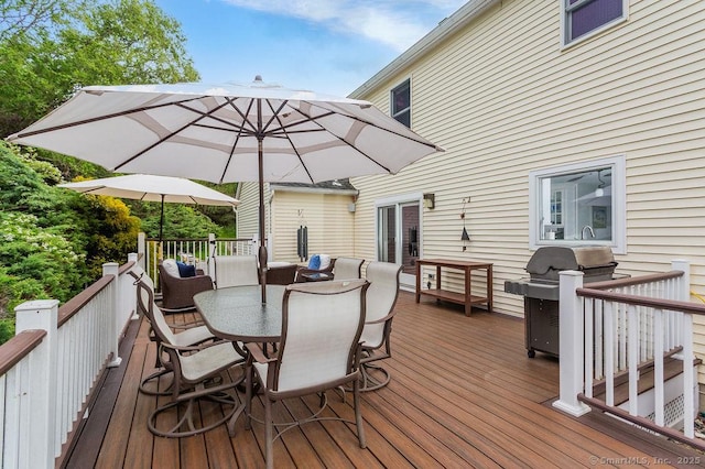 12 Fawn Ridge Dr, Brookfield, CT 06804 - deck with outdoor dining area and area for grilling