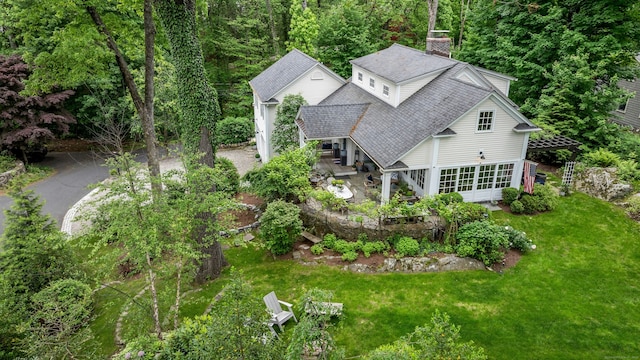 11 Cedar Gate Rd, Darien, CT 06820 - aerial view of property and surrounding area