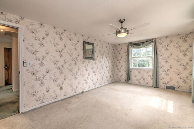 423 Baldwin Ave, Meriden, CT 06450 - carpeted spare room with ceiling fan