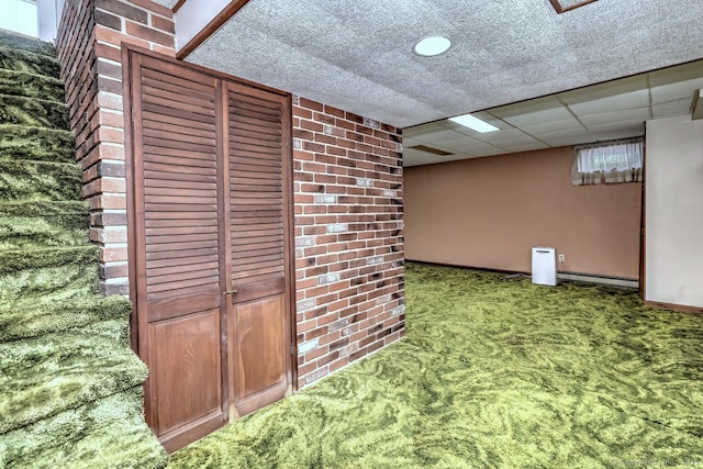 423 Baldwin Ave, Meriden, CT 06450 - below grade area with carpet and baseboards