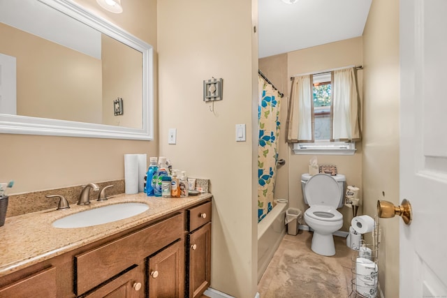 520 Vincellette St Unit C1, Bridgeport, CT 06606 - full bath featuring vanity, toilet, and shower / tub combo with curtain