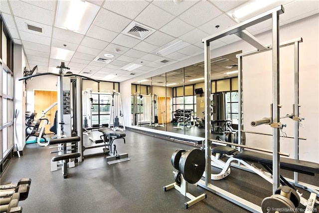 235 E River Dr Apt 502, East Hartford, CT 06108 - gym featuring a drop ceiling
