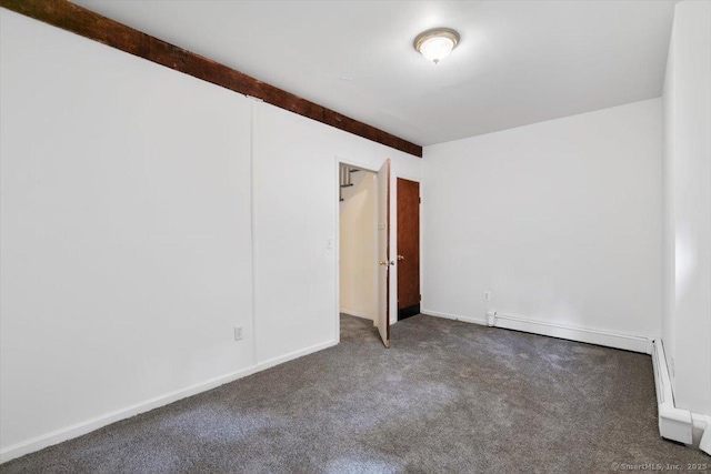 26 Shipyard Ln, Milford, CT 06460 - spare room with carpet floors, a baseboard radiator, and baseboards