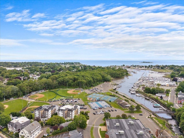 26 Shipyard Ln, Milford, CT 06460 - aerial overview of property's location featuring a large body of water