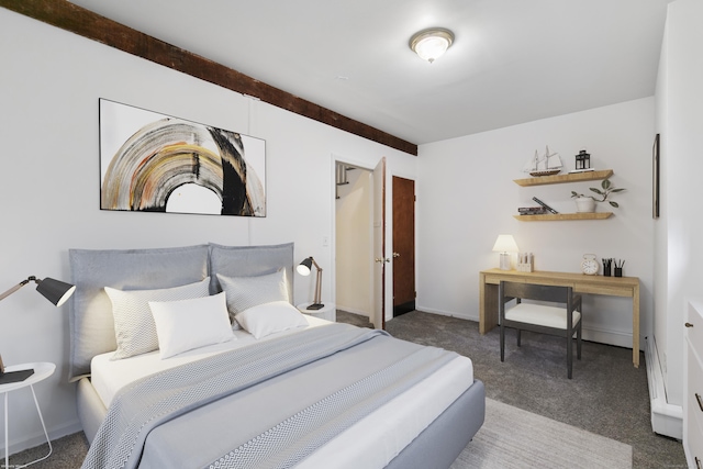 26 Shipyard Ln, Milford, CT 06460 - carpeted bedroom featuring beam ceiling