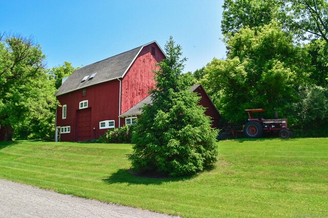 6 Lee Cir, Kent, CT 06757 - view of side of property with a barn, a yard, and an outdoor structure