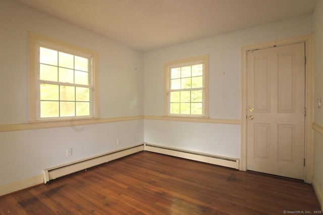 73 Devils Garden Rd, Norwalk, CT 06854 - unfurnished room with a baseboard radiator and wood finished floors