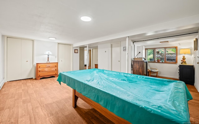 223 Beach Rd, Wolcott, CT 06716 - game room with wood finished floors, billiards table, and bar