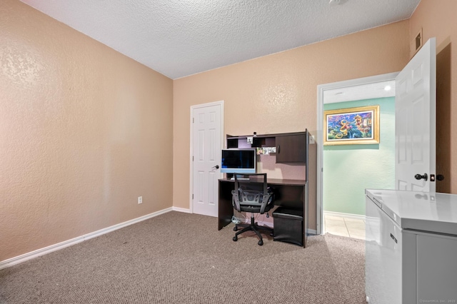 31 High St Unit 10103, East Hartford, CT 06118 - home office featuring carpet flooring, a textured ceiling, a textured wall, and baseboards