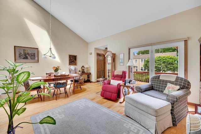 472 Carriage Dr Unit 472, Southington, CT 06489 - living area featuring high vaulted ceiling and wood finished floors