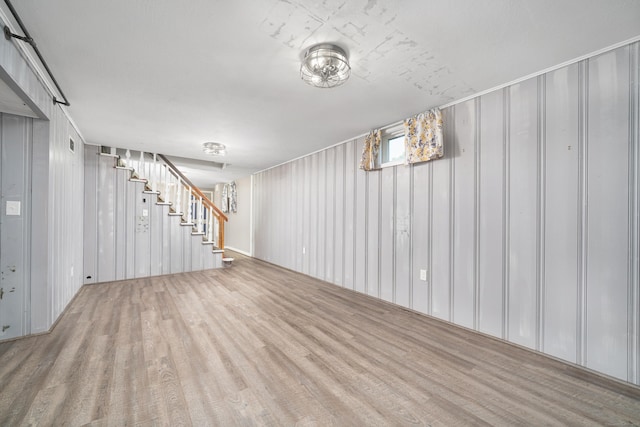 34 Fox Hill Rd, Wethersfield, CT 06109 - unfurnished living room featuring stairway and wood finished floors