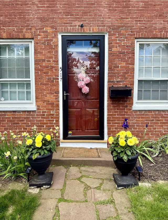 517 Wolcott Hill Rd, Wethersfield, CT 06109 - entrance to property featuring brick siding