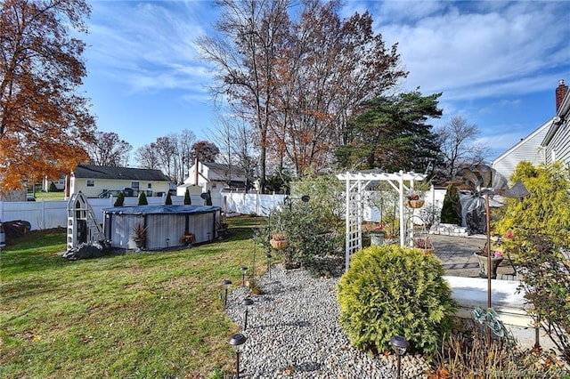 104 Bay Ave, New Britain, CT 06053 - view of yard featuring a pergola