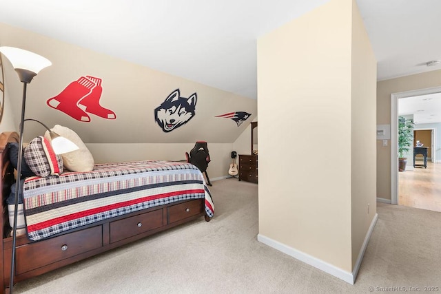 16 Oak Blf, Avon, CT 06001 - carpeted bedroom with baseboards and vaulted ceiling