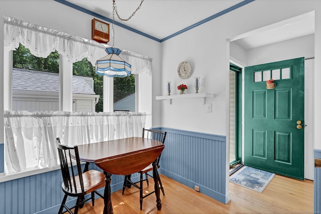 24 Farmington Chase Cres, Farmington, CT 06032 - dining space with wood finished floors and wainscoting