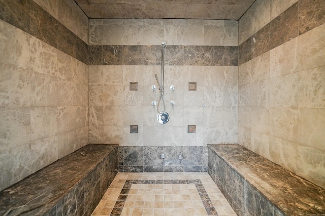 5050 Main St, Stratford, CT 06614 - full bathroom with a tile shower
