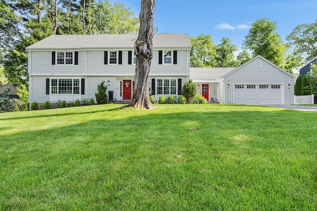 82 High Wood Rd, West Hartford, CT 06117 - colonial inspired home with a garage, a front lawn, and driveway