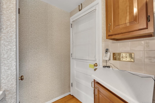 192 Hilton Dr, South Windsor, CT 06074 - kitchen featuring light countertops and light wood-type flooring