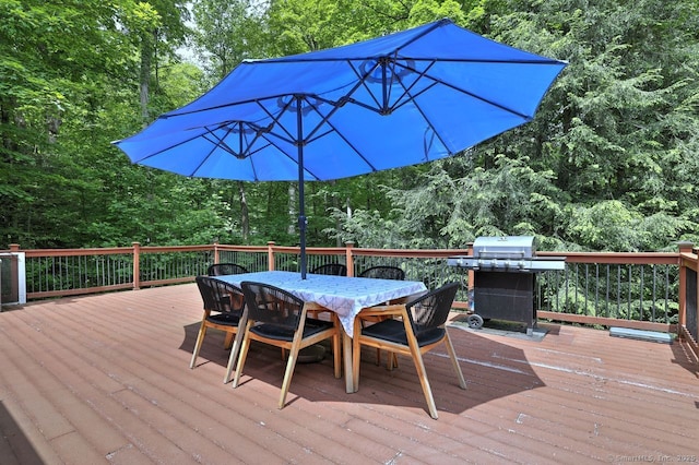 9 Honey Ln, Newtown, CT 06482 - wooden terrace featuring outdoor dining area and grilling area