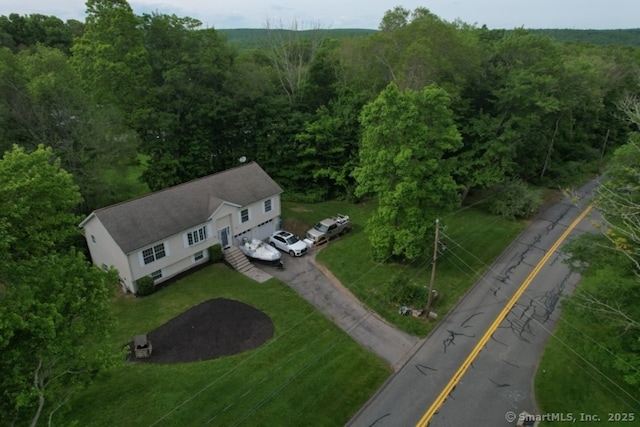 31 Town Farm Rd, Ledyard, CT 06339 - aerial view of a heavily wooded area