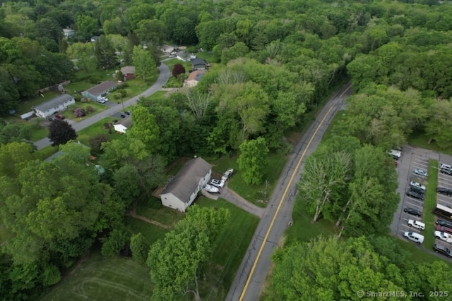 31 Town Farm Rd, Ledyard, CT 06339 - aerial view of property and surrounding area with a heavily wooded area