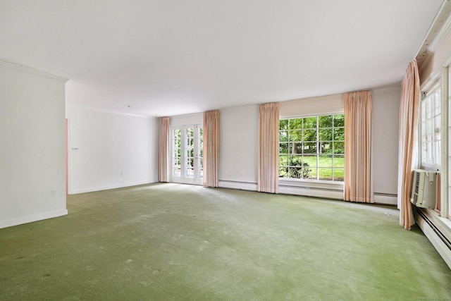 345 Hollow Tree Ridge Rd, Darien, CT 06820 - carpeted spare room featuring a baseboard radiator and baseboards