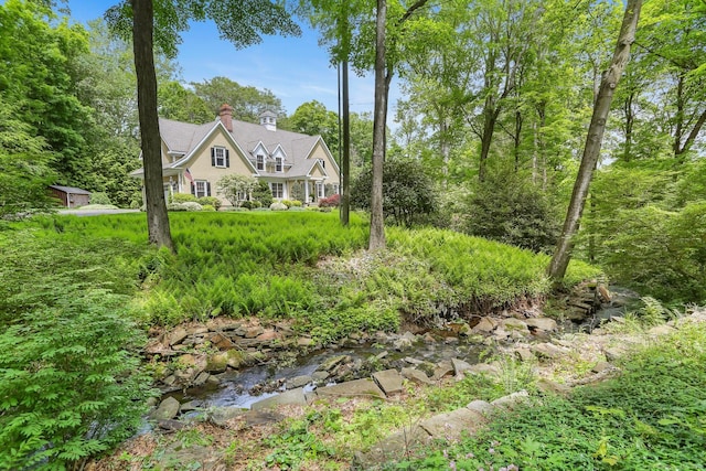 110 Florence Ln, Fairfield, CT 06824 - view of front of property with a chimney