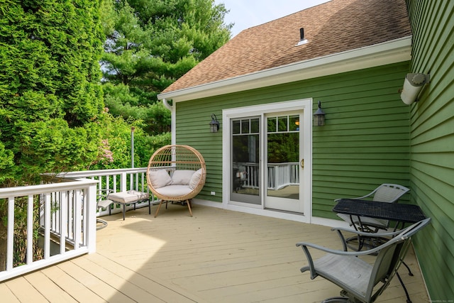 101 Railtree Hill Rd, Woodbury, CT 06798 - view of wooden terrace