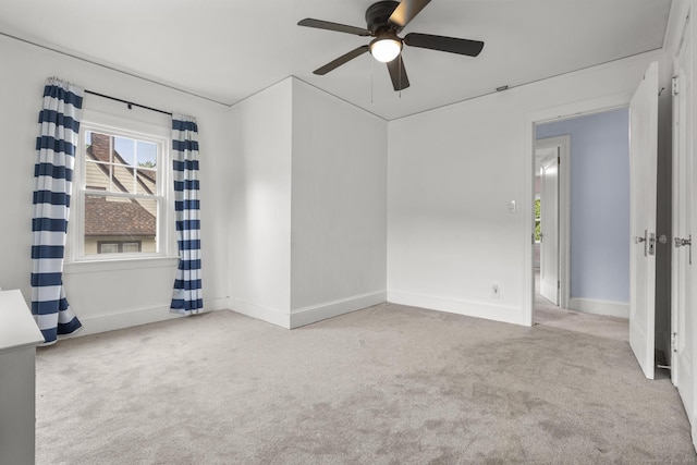 1897 Stanley St, New Britain, CT 06053 - spare room with carpet flooring, ceiling fan, and baseboards