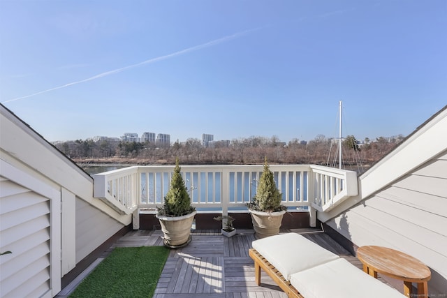 123 Harbor Dr Apt 403, Stamford, CT 06902 - view of wooden deck