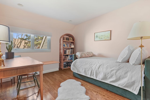 123 Harbor Dr Apt 403, Stamford, CT 06902 - bedroom with wood finished floors and baseboards