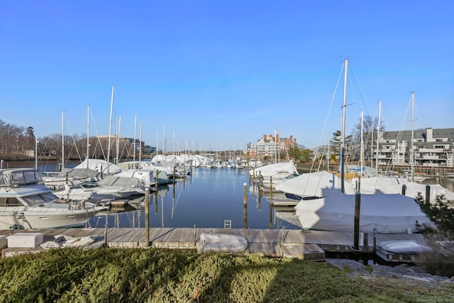 123 Harbor Dr Apt 403, Stamford, CT 06902 - dock with a water view