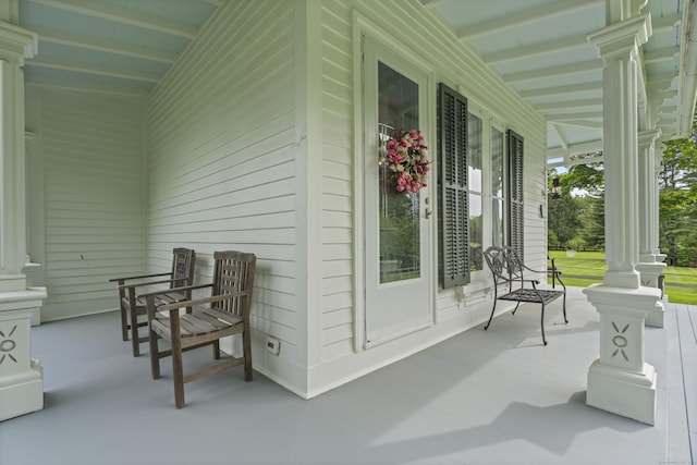 131 Elm St, Guilford, CT 06437 - view of covered porch