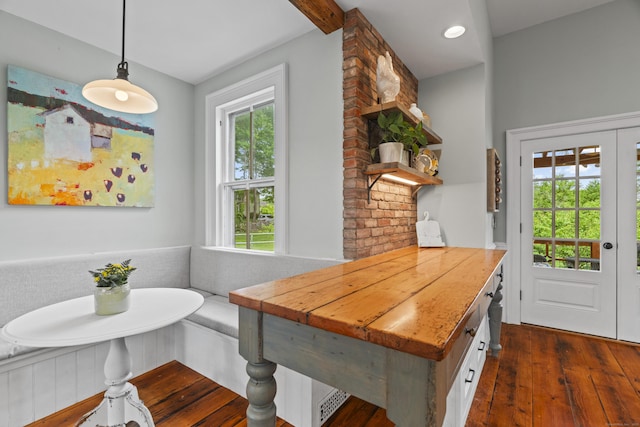 131 Elm St, Guilford, CT 06437 - dining room with dark wood-style floors