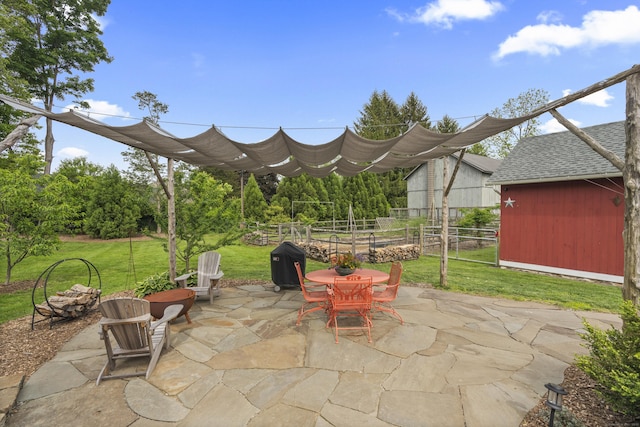 131 Elm St, Guilford, CT 06437 - view of patio featuring outdoor dining area