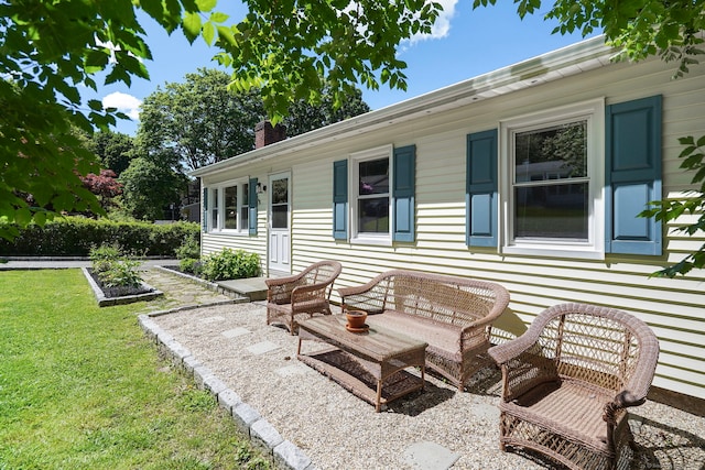 9 Waterhorse Brook Dr, Bethel, CT 06801 - view of patio featuring a vegetable garden