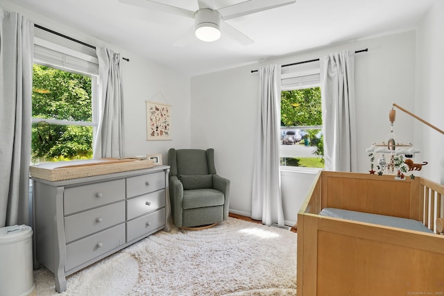 9 Waterhorse Brook Dr, Bethel, CT 06801 - bedroom with multiple windows and ceiling fan