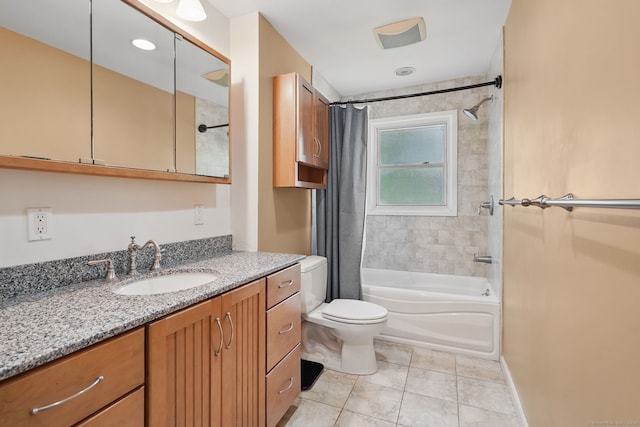 9 Waterhorse Brook Dr, Bethel, CT 06801 - bathroom with vanity, shower / bath combo, toilet, and tile patterned flooring