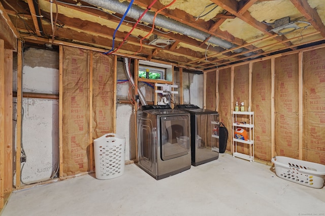 9 Waterhorse Brook Dr, Bethel, CT 06801 - unfinished below grade area featuring separate washer and dryer