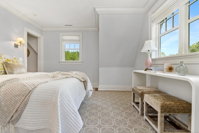 80 Compo Rd N, Westport, CT 06880 - bedroom featuring multiple windows, crown molding, and baseboards
