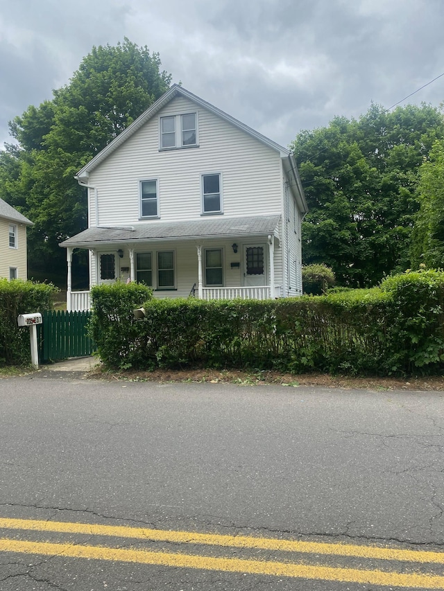 235 Long Hill Ave, Shelton, CT 06484 - view of front of home featuring covered porch