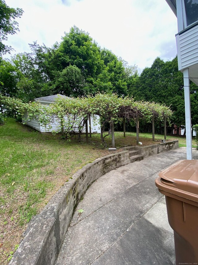 235 Long Hill Ave, Shelton, CT 06484 - view of patio / terrace with view of scattered trees