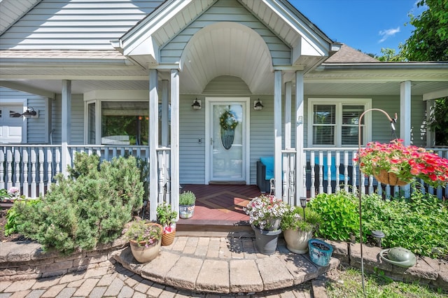 70 Birchwood Dr, Middletown, CT 06457 - view of exterior entry featuring covered porch and roof with shingles