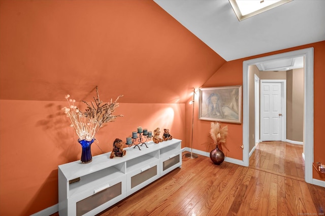 70 Birchwood Dr, Middletown, CT 06457 - additional living space featuring wood finished floors, baseboards, and lofted ceiling